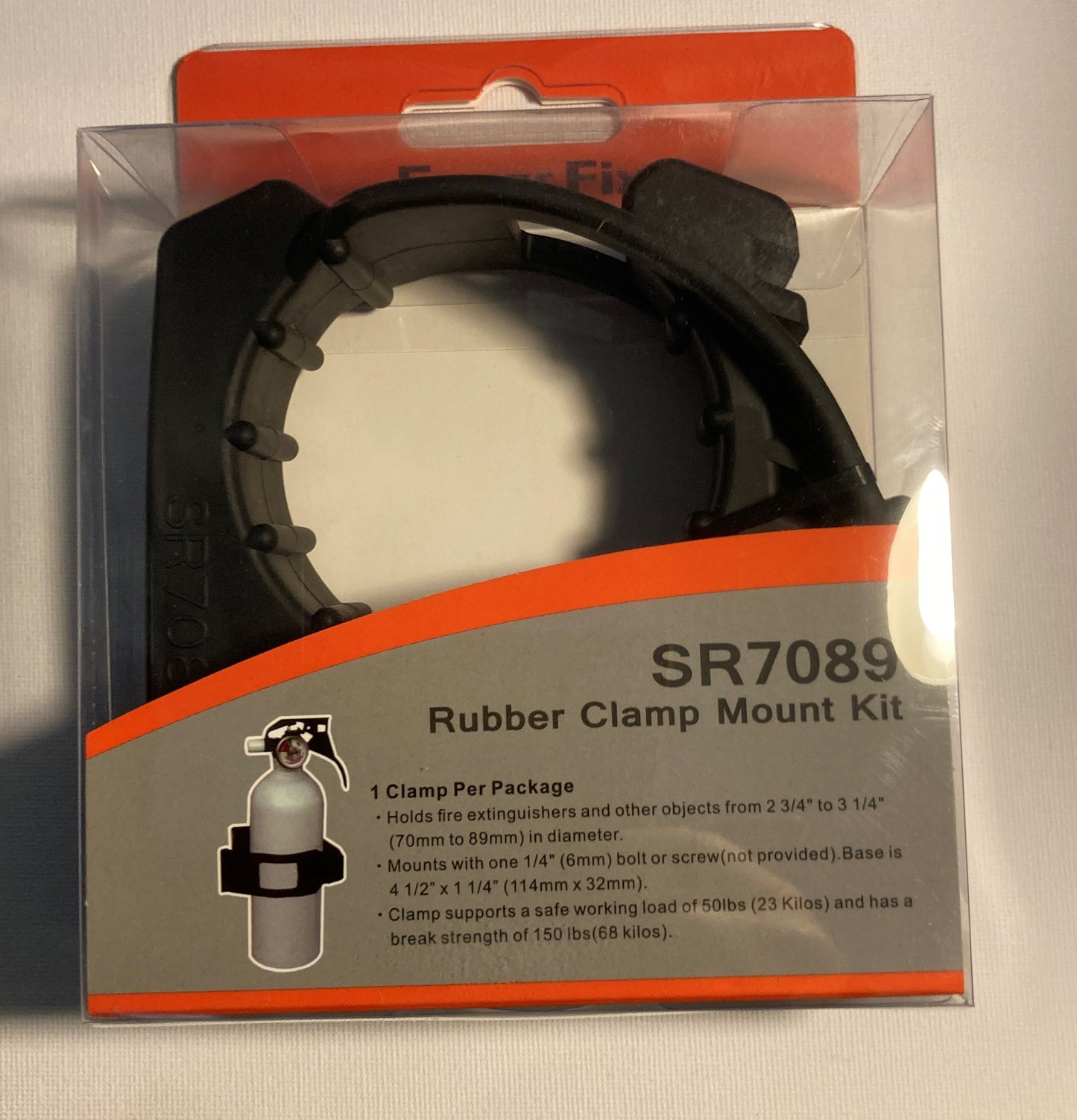 Super Fix Rubber Clamp Pair 70-89mm Holds 19Kgs Each - Mount Tools On Vehicles